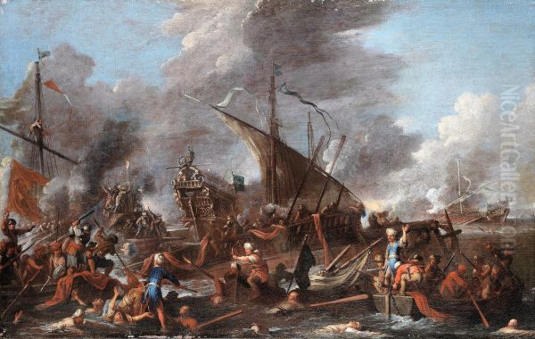 The Battle of Lepanto - view 1