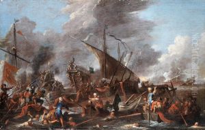 The Battle of Lepanto by Cornelis de Wael