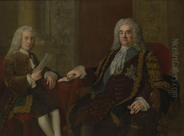 Sir Robert Walpole, Earl of Orford (1676-1745), Prime Minister, and Henry Bilson Legge (1708-1764), Politician - view 1
