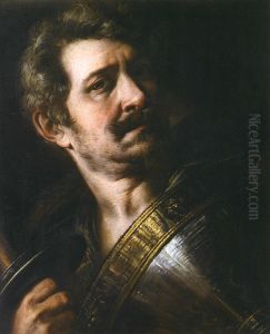 Self-portrait in armour by Giulio Cesare Procaccini