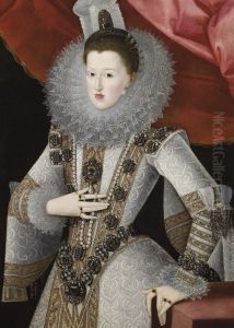 La reina Margarita de Austria-Estiria by Juan Pantoja de la Cruzand workshop