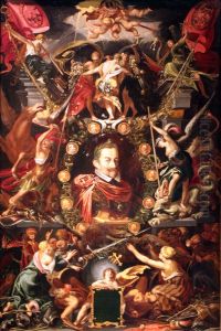 Allegory on the reign of Emperor Matthias (1557-1619) by Aegidius Sadeler