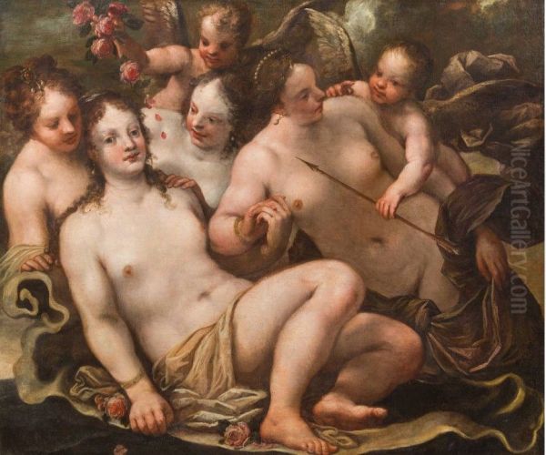 Venus, Amor and the Three Graces - view 1