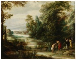 Riverscape with the Baptism of Christ by Jacques Fouquier