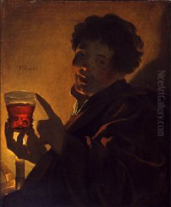 Boy with a wineglass