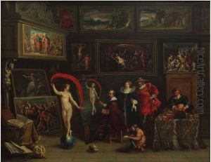 Painter's cabinet by Frans Francken the Younger
