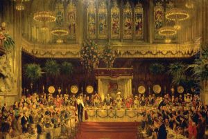 The Coronation Luncheon to George V and Queen Mary in the Guildhall, London, 29 June 1911