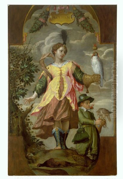 Aucupium - Allegory of bird hunting - view 1