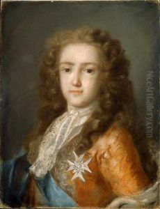 Louis XV as a Young Man  (1710-1774) by Rosalba Carriera