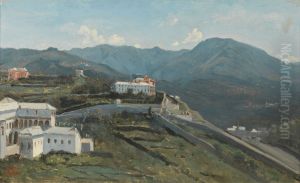 Genes. Un bout de la ville et les Apennins by Jean-Baptiste Camille Corot