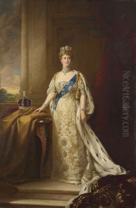 Mary of Teck (1867-1953), Queen Consort of George V by Leopold Lemage Swain