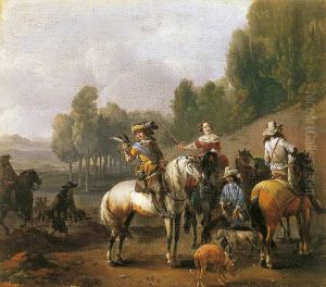 Hunting Party by Philips Wouwerman