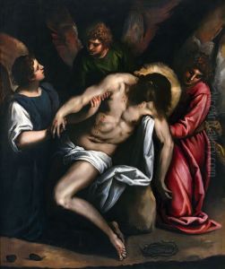 Dead Christ Supported by Three Angels