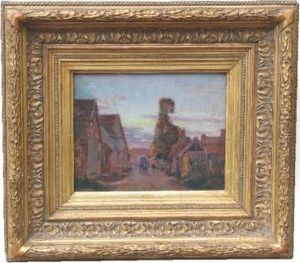 "sortie De Village Au Crepuscule" by Georges Capgras