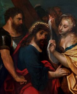 Christ carrying the cross. by (studio of) Rubens, Peter Paul