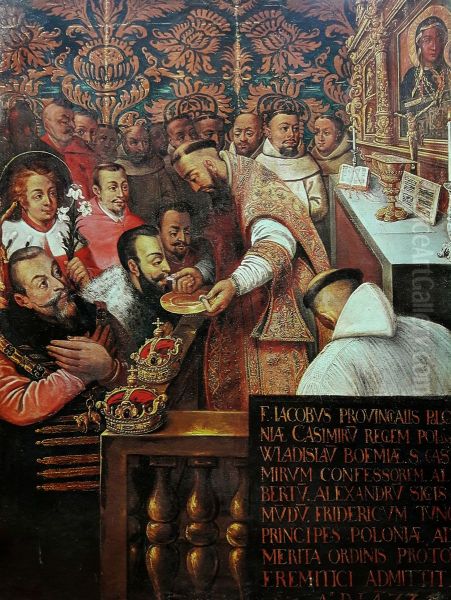 Communion of the Jagiellons at Jasna Gora in 1477 (Casimir IV Jagiellon with his sons admitted to Jasna Gora Confraternity). - view 1