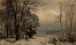 A winter morning at Starnberger See. A winter morning at Starnberger See.