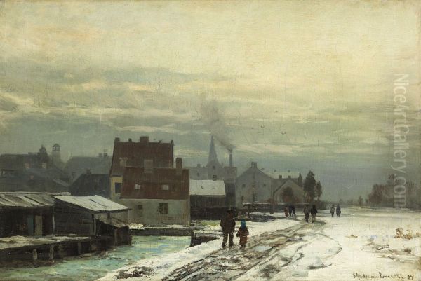Winter landscape (1885). - view 1