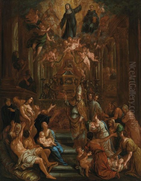 Saint Charles Borromeo interceding for the pestilent - view 1
