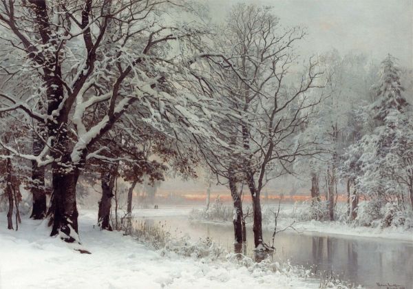 Winter evening. - view 1
