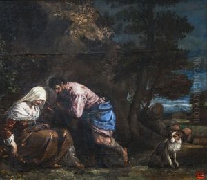 Judah and Tamar by Jacopo Bassano