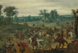 The Battle of Lekkerbeetje by Peter Snayers