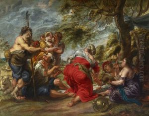 Pastoral scene by Jan Thomas van Ieperen
