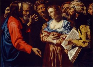 Christ and the woman taken into adultery