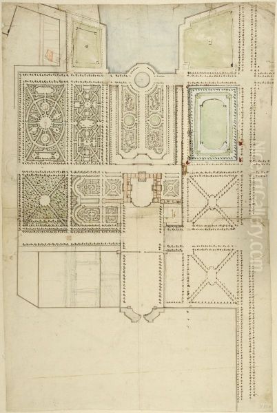 Generalplan for slottet Clagny - view 1