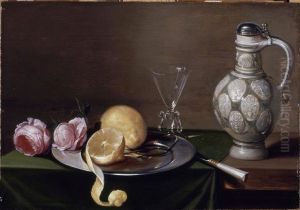 Still-life with pitcher by Jacob van Es