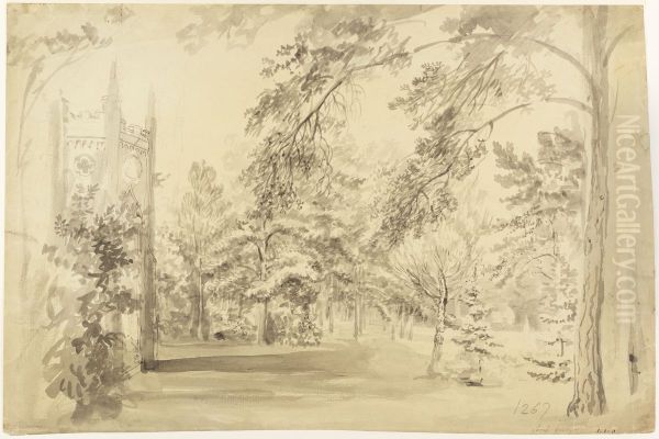 Gothic Temple i Painshill Park - view 1