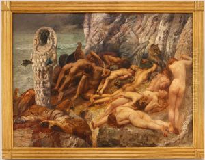 Diana di Efeso e gli schiavi by Giulio Aristide Sartorio