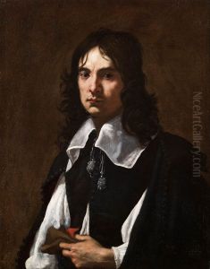 Portrait of a Man with a Glove by Jacopo Vignali