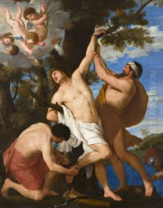 Martyrdom of Saint Sebastian by Karel Philips Spierincks