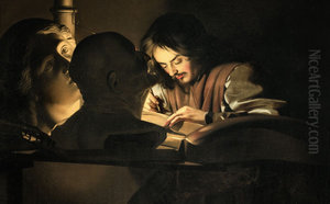The artist in his studio