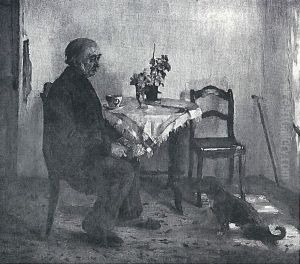 Alter Mann im Zimmer