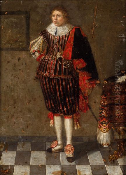 Portrait of a young man with a sword. - view 1