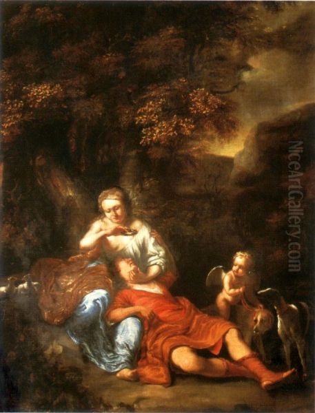 Venus and Adonis. - view 1