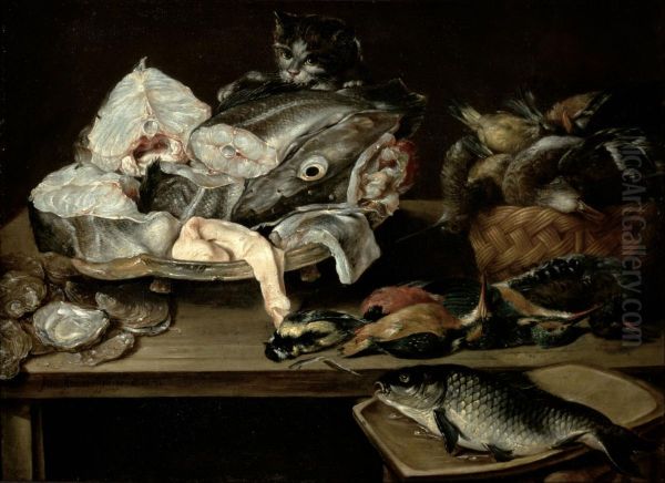 Still Life with Fish and Cat - view 1