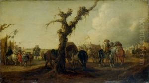 Military camp by Palamedes Palamedesz.