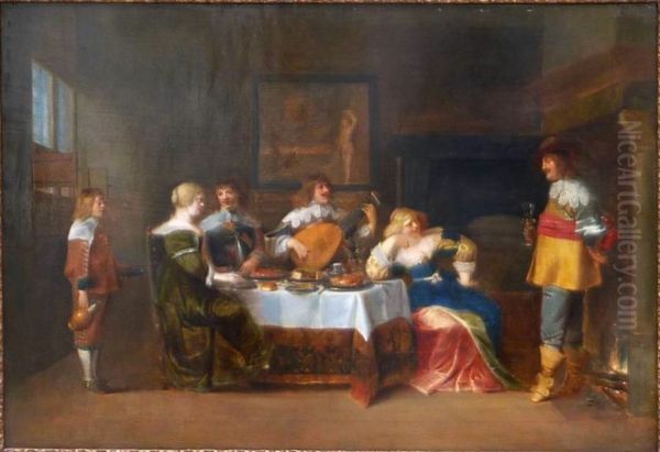 An elegant company making merry - view 1