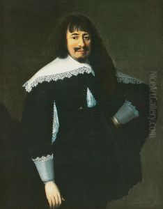 Portrait of Martin Opitz (1597-1639). by Bartlomiej Strobel