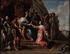 Allegory of JusticeorEsther before Ahasuerus by Vincent Malo (I)