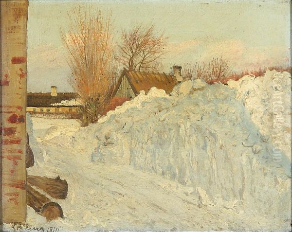 The great snowdrift. Sunshine. - view 1