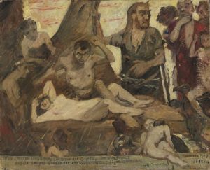 The Homeric Laughter by Lovis (Franz Heinrich Louis) Corinth