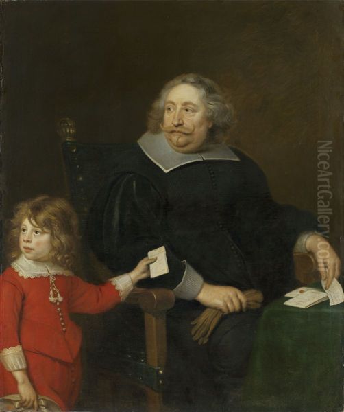 Portrait of Salomon Cock and his son - view 1