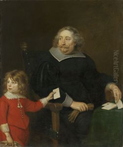 Portrait of Salomon Cock and his son