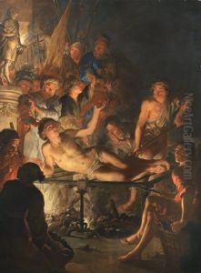 The martyrdom of St Lawrence by Jacques de l'Ange