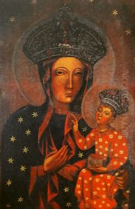 Black Madonna of Czestochowa. by unknown
