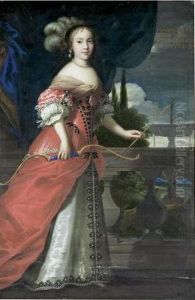 Marie Anne Mancini as a huntress